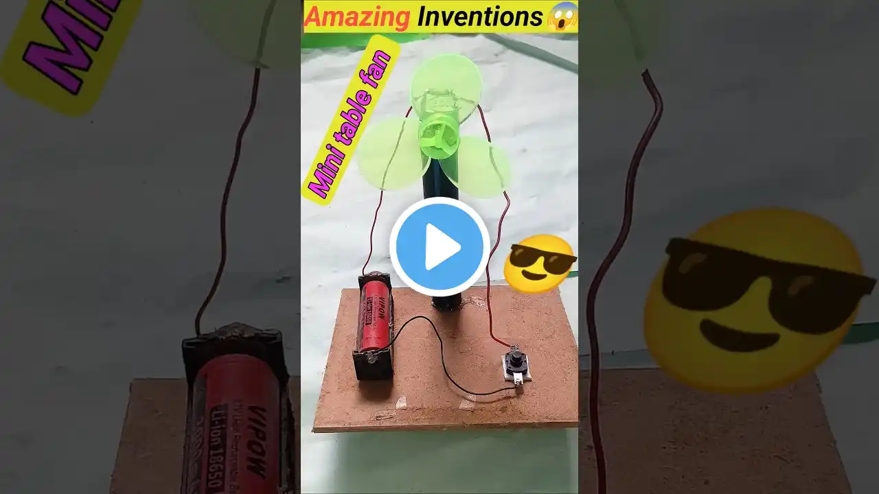 DIY amazing DC Fan At home 😄🤩 DC motor life hacks #dcmotor #shorts