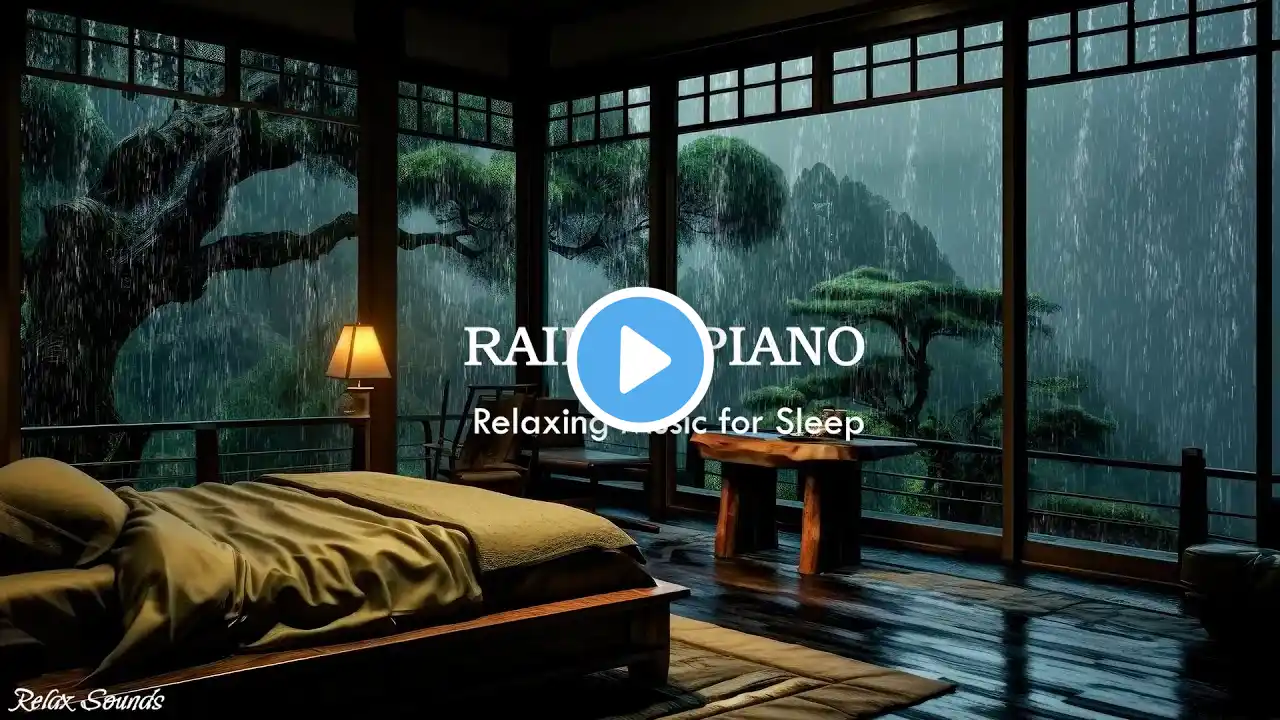 Relaxing Piano Music - Rain Sounds for Sleeping - Eliminates Negative Energy, Music for Deep Sleep