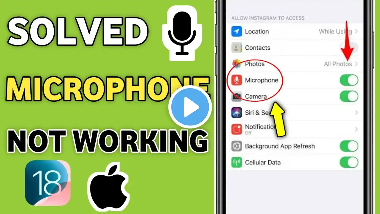 Fix Microphone Won't Work on iPhone After the iOS 18 Update | iPhone Microphone Not Working