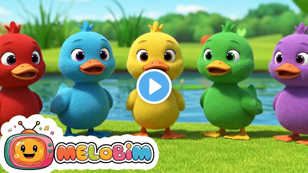 Five Little Ducks | Newborn Baby Songs, Nursery Rhymes & Kids Songs | Melobim Kids