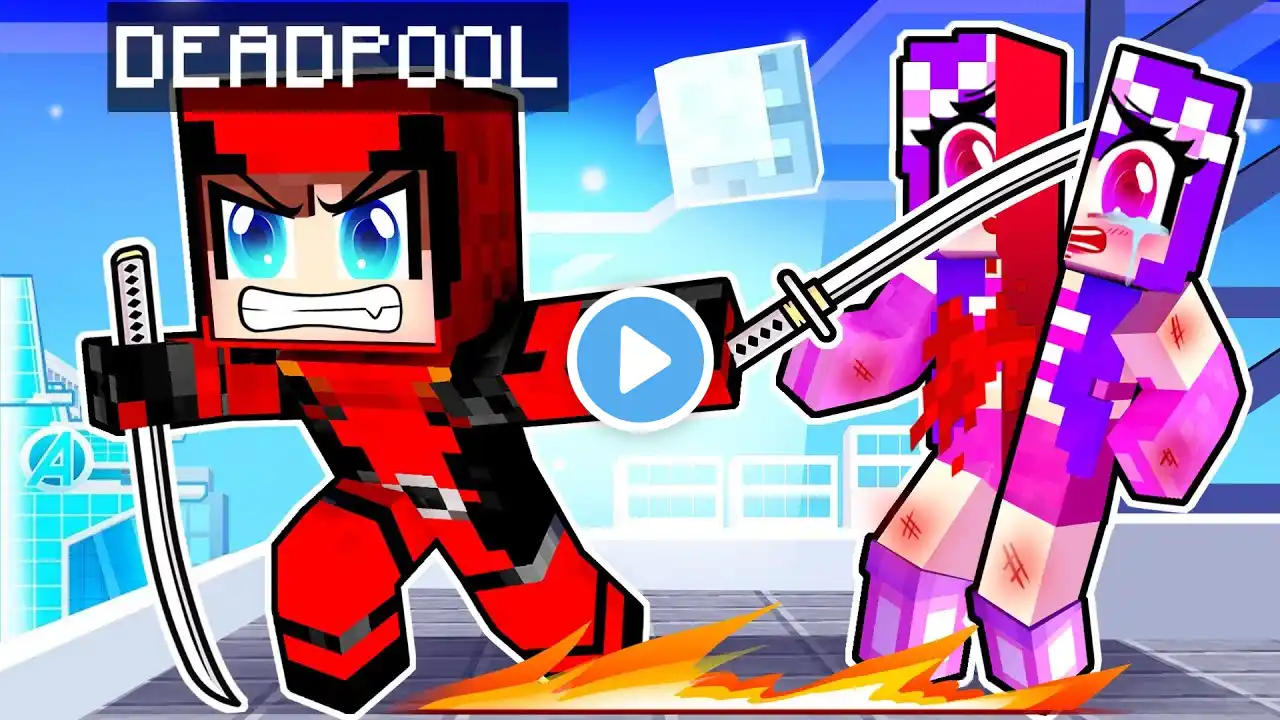 Playing as a PROTECTIVE DEADPOOL in Minecraft!