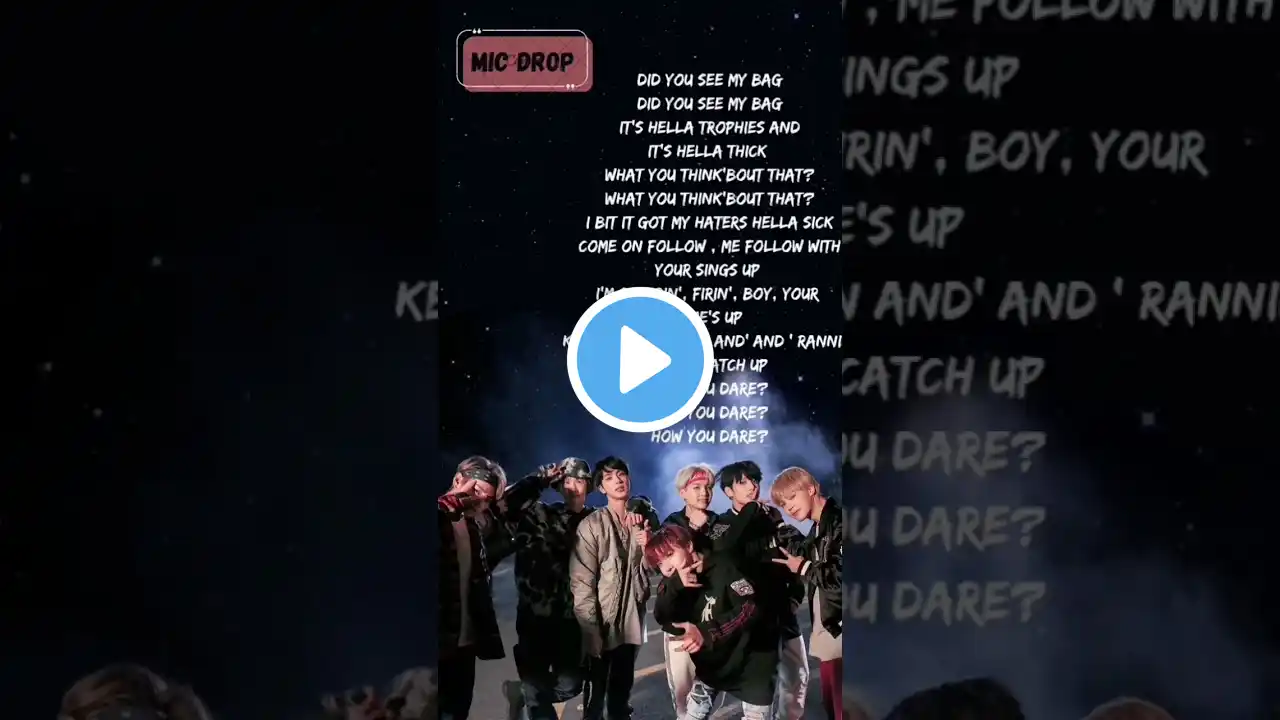 BTS “Mic Drop” (Steve Aoki remix) lyrics [Esra-lyrical-planet97]