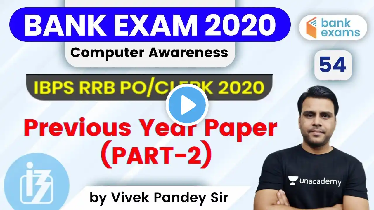 11:00 AM - IBPS RRB PO/Clerk 2020 | Computer Awareness by Pandey Sir | Previous Year Paper (PART-2)