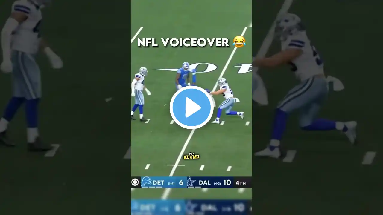 NFL VOICE OVER👹😭 | FUNNY NFL VoiceOver | #nfl #shorts