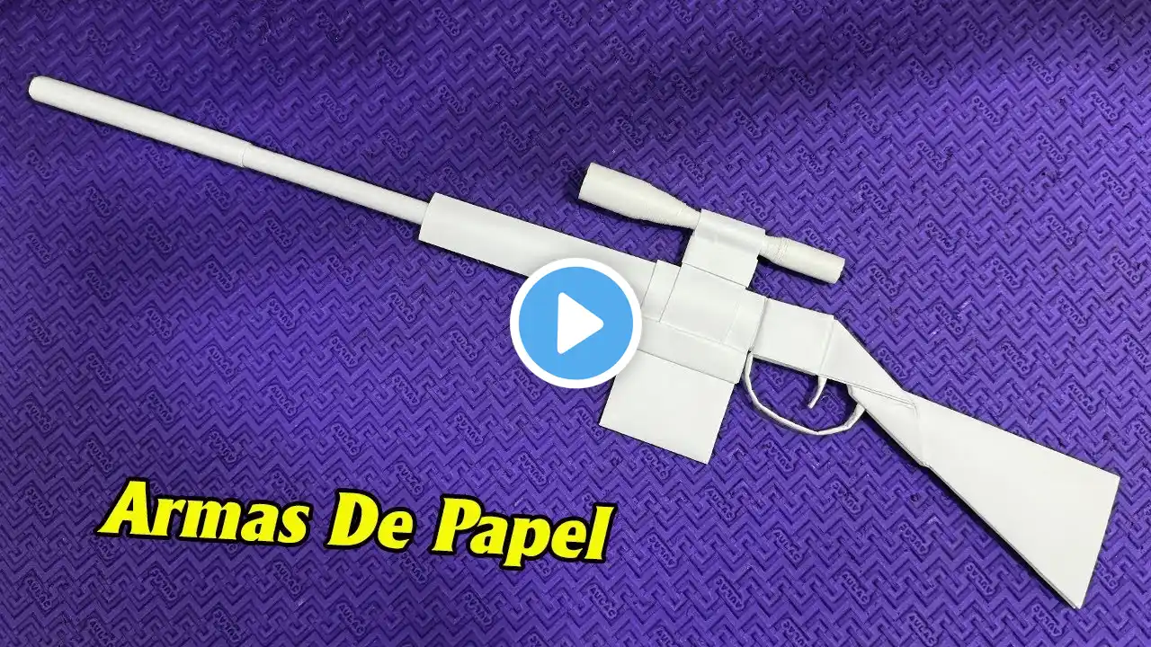 Origami Armas, Como Fazer Uma Sniper De Papel, Manualidades Con Papel