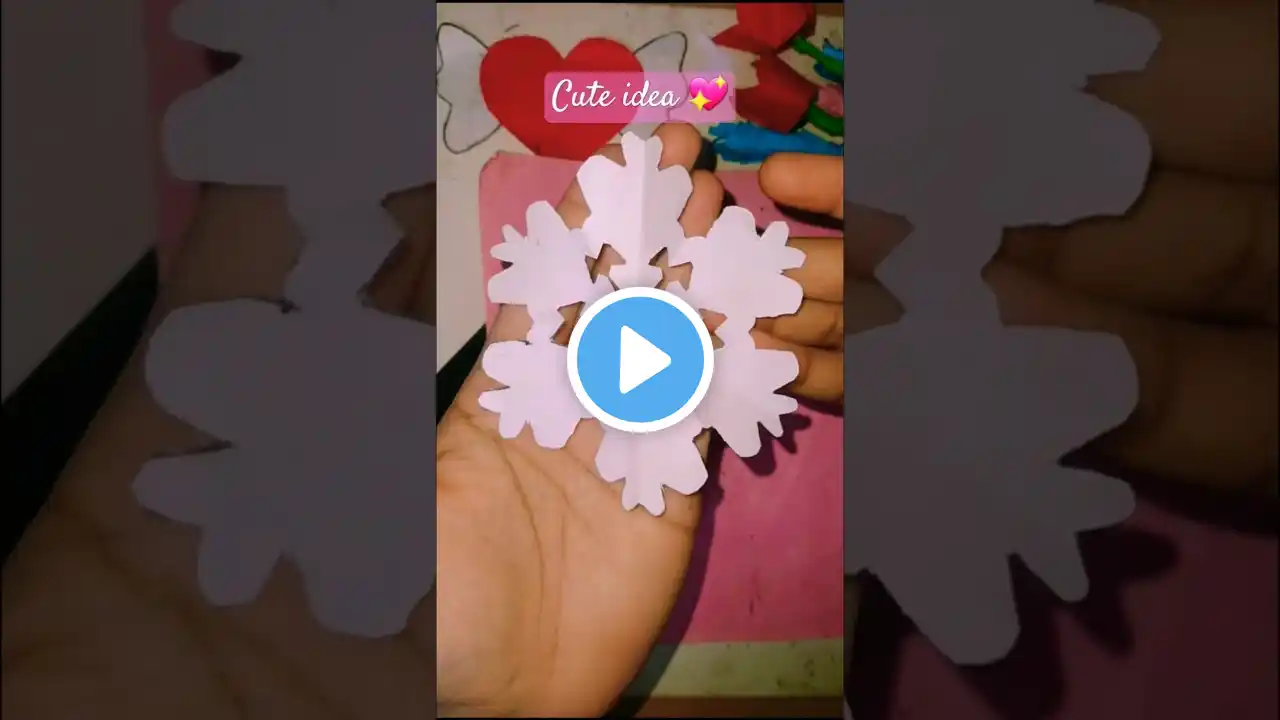 Cute gift💖#diy #art #craft #shorts #papercraft #handmade #snowflake #drawing #birthday #truhina#easy