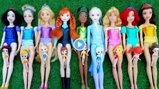 Disney Princess Doll Makeover ~ Miniature Ideas for Barbie - Wig, Dress, Faceup, and More! DIY Dolls