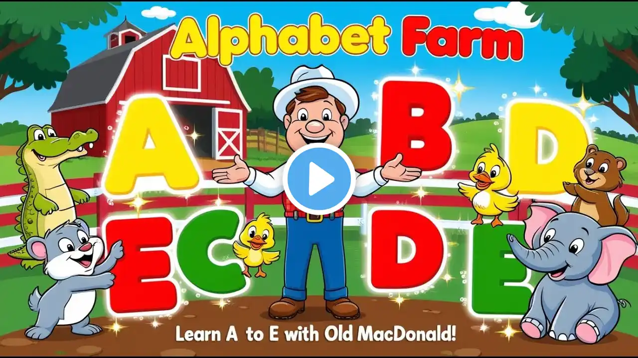 Old MacDonald’s Alphabet Farm | Nursery Kids Song | p4poems