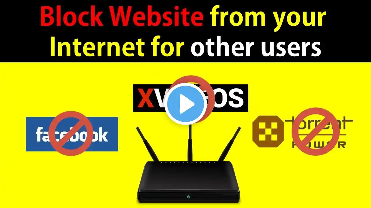 ⛔ How to Block any Website for other users from your WiFi