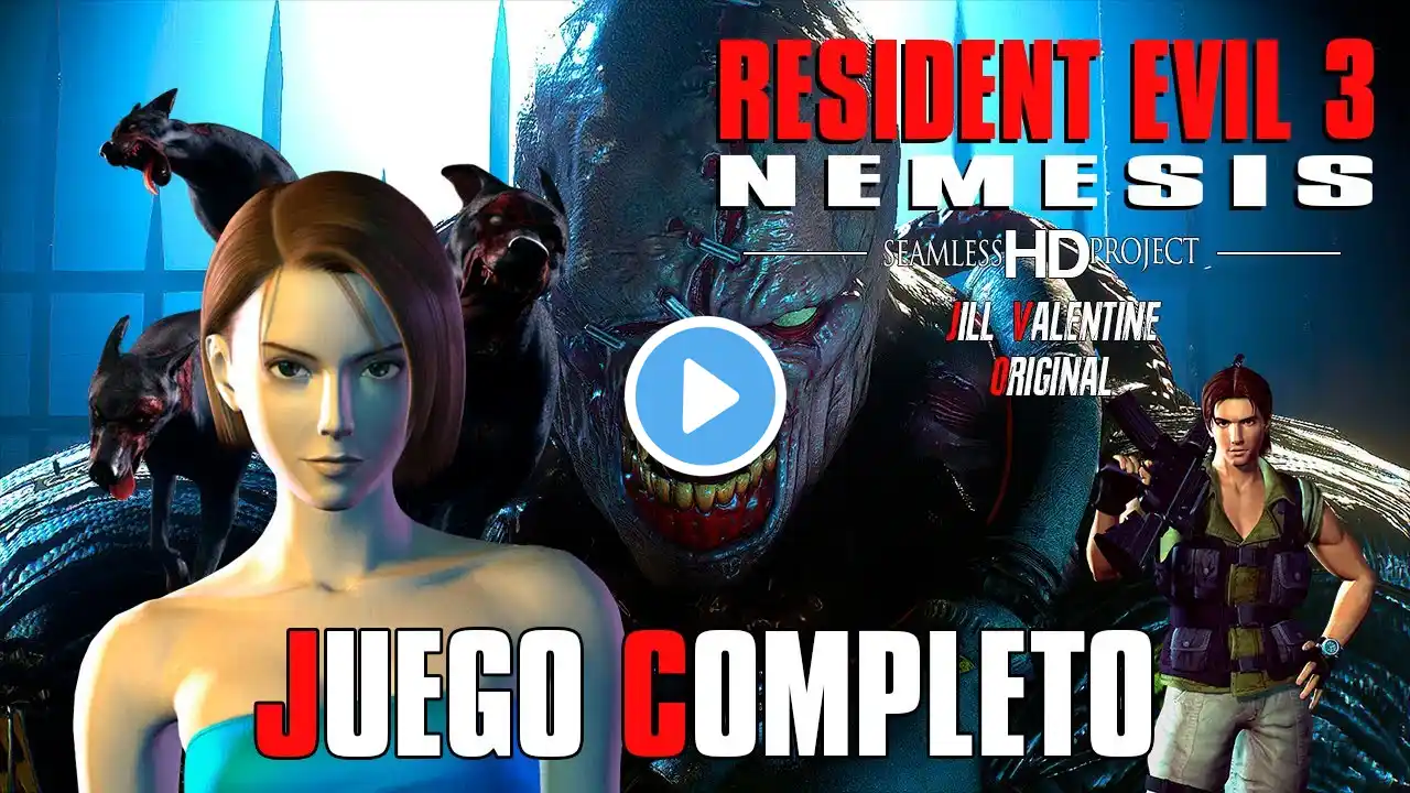 Resident Evil 3: Nemesis Original ( Español ) - Seamless HD Project | Modo Difícil | Juego Completo.