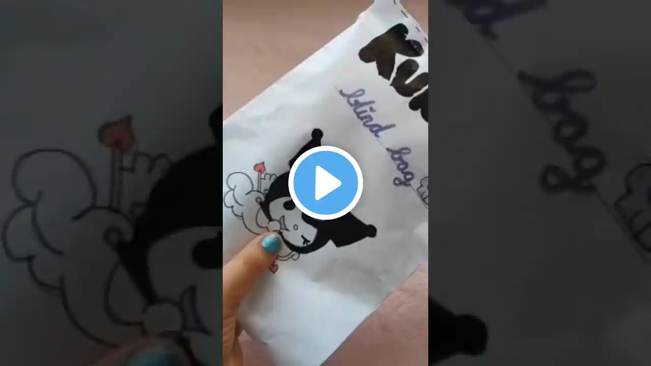 Kuromi blind bag#kuromi #blindbag #papercraft #squishy #sanrio #asmr