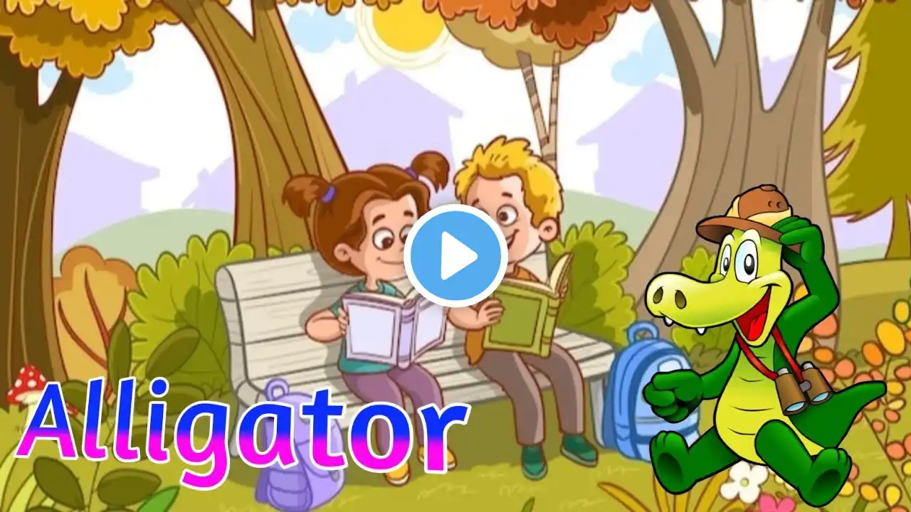 A for Alligator B for Banana - 1536 || ABC Alphabet Songs With Sounds For Children || gyanibhuntun