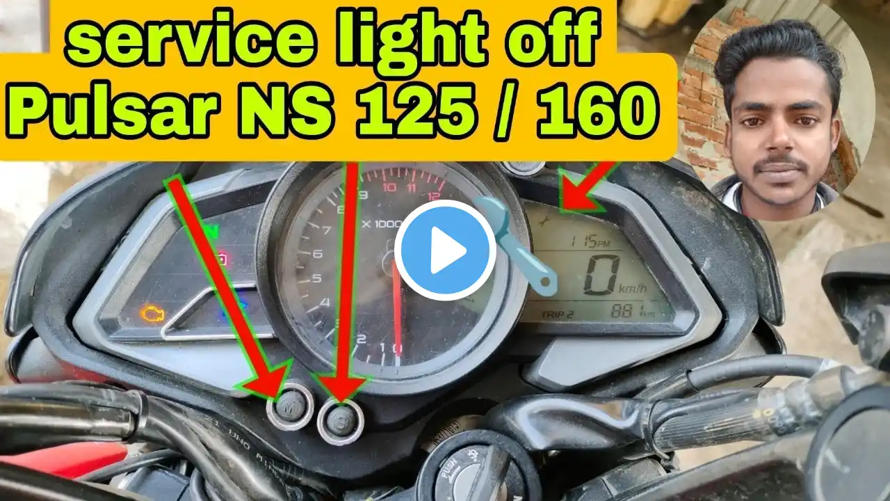 Pulsar ns 125 service light off|Pulsar 125 ns service reminder off|service reminder reset pulsar ns