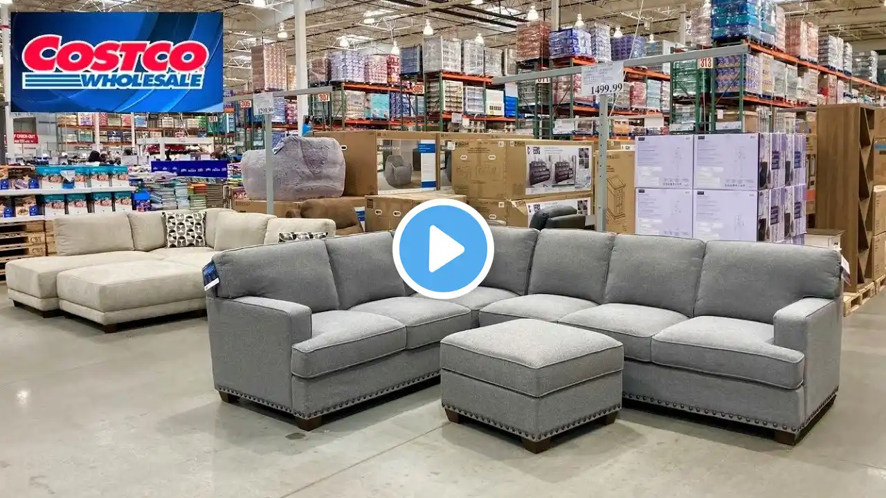 COSTCO SHOP WITH ME FURNITURE SOFAS KITCHEN DINNERWARE LAWN GARDEN SHOPPING STORE WALK THROUGH