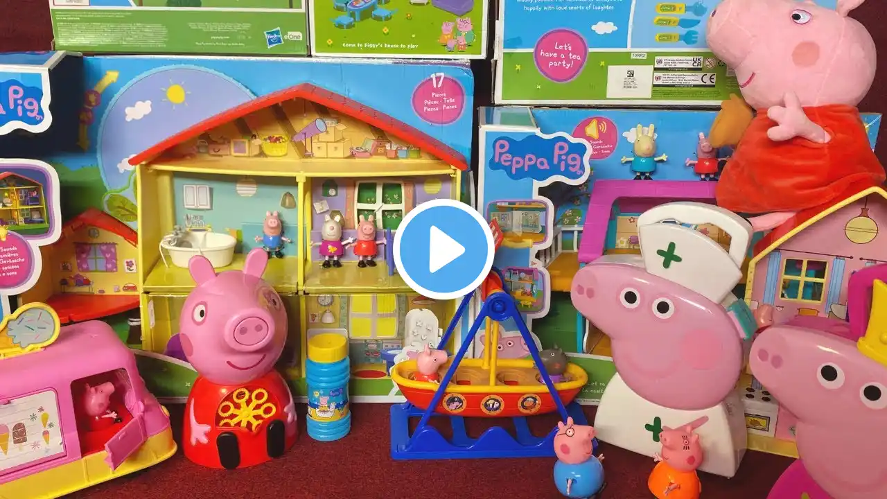 15 MINUTES SATISFYING WITH UNBOXING PEPPA PIG GIANT HOUSE TOYS COLLECTION ASMR I REVIEW TOYS