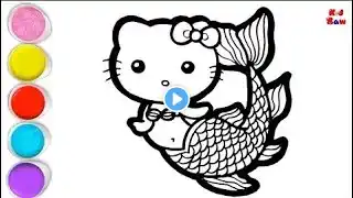 Beautiful Hello Kitty Drawing, Painting & Coloring For Kids and Toddlers_ Child Art#drawing#coloring