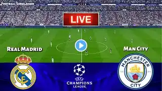 🔴LIVE | Real Madrid vs Manchester City - UEFA Champions League 2025 || Live Football Match | PES 21