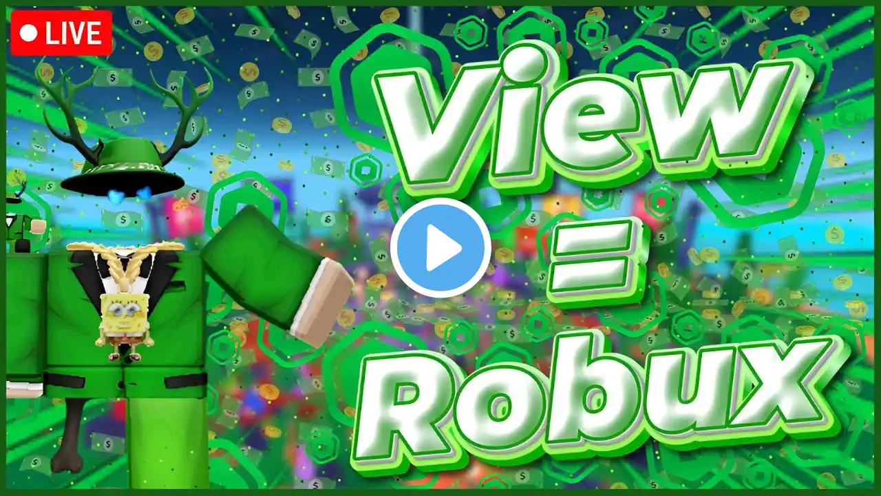 🔴PLS DONATE LIVE🔴 DONATING UNTIL 40 ROBUX TO VIEWERS !! ( 70K SUBS ?!!! )