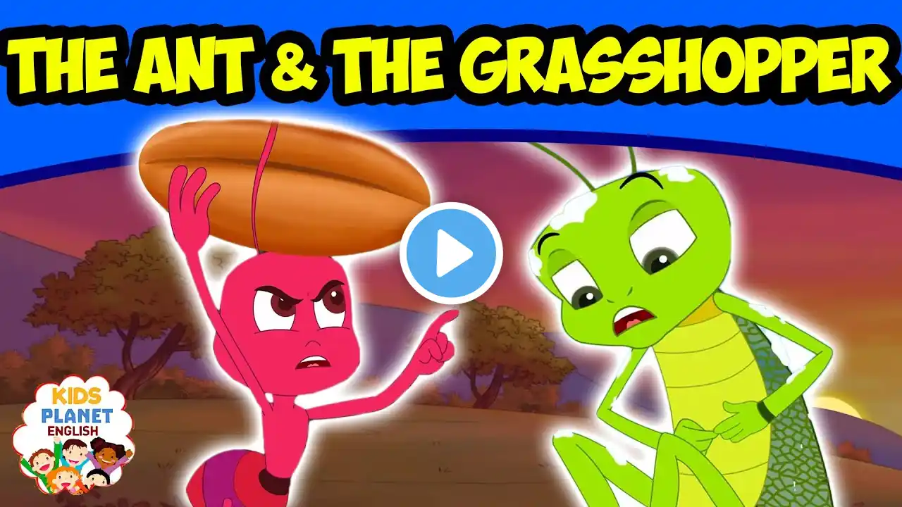 The Ant & The Grasshopper - Bedtime Stories | English Cartoon For Kids | Fairy Tales In English