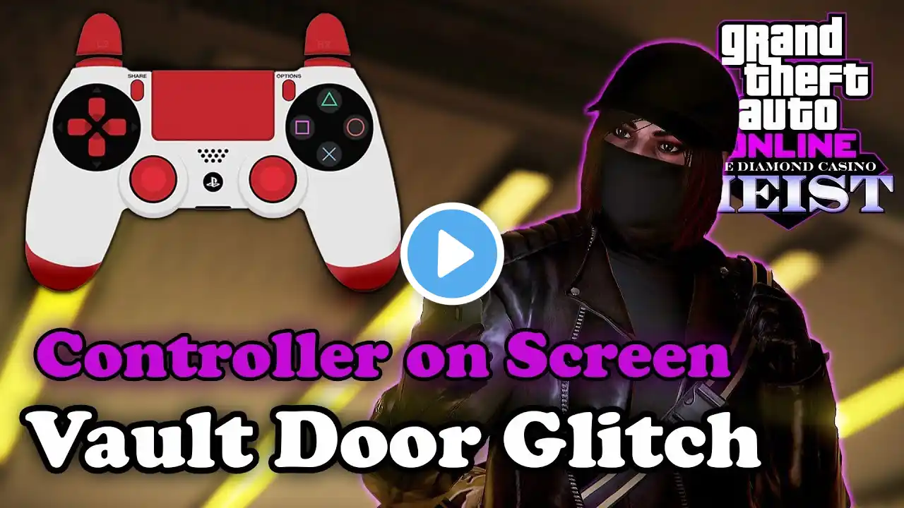 Casino Heist Vault Door Glitch but you can see the buttons! [Controller]