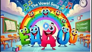 The Vowel Song | Fun Phonics Song for Kids | Learn A, E, I, O, U with Music! | Short Vowels