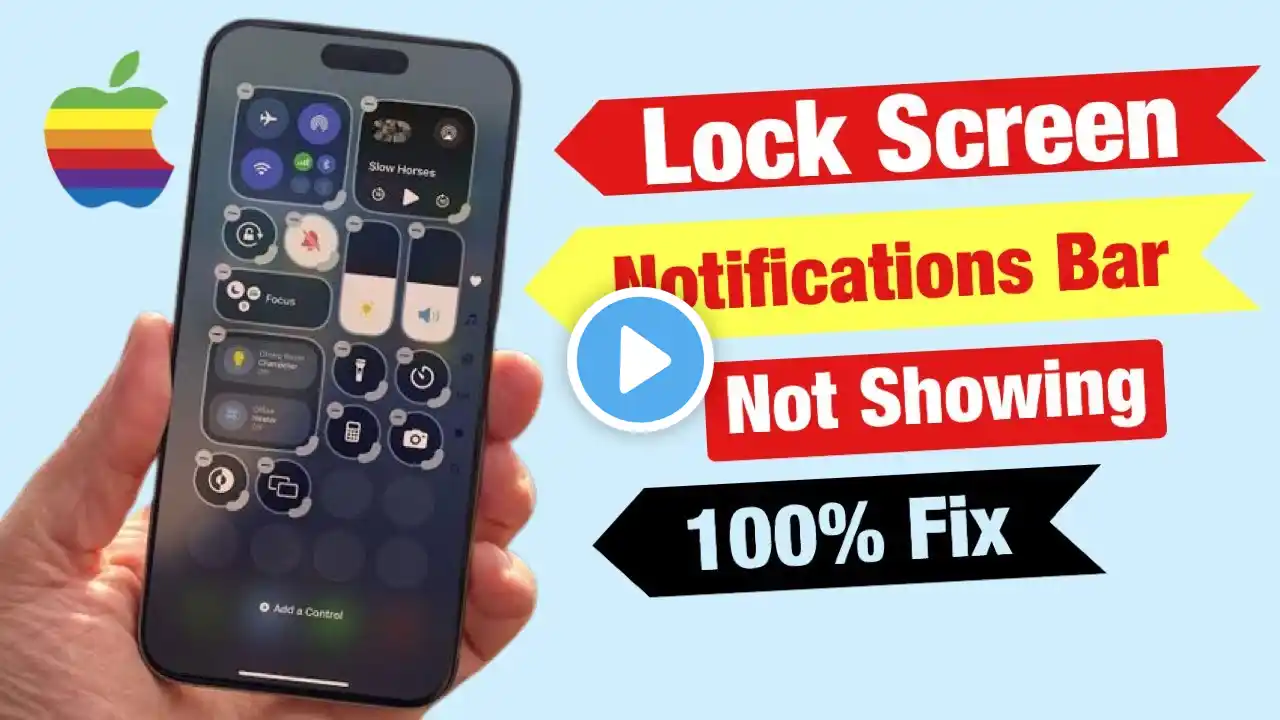 iPhone Lock Screen Me Notification Bar Not Working | How To Fix Notifications Bar Not Showing