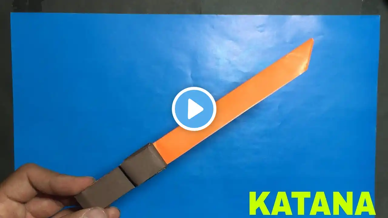 origami katana japanese samurai paper sword tutorial | How to make paper ninja katana |  paper sword