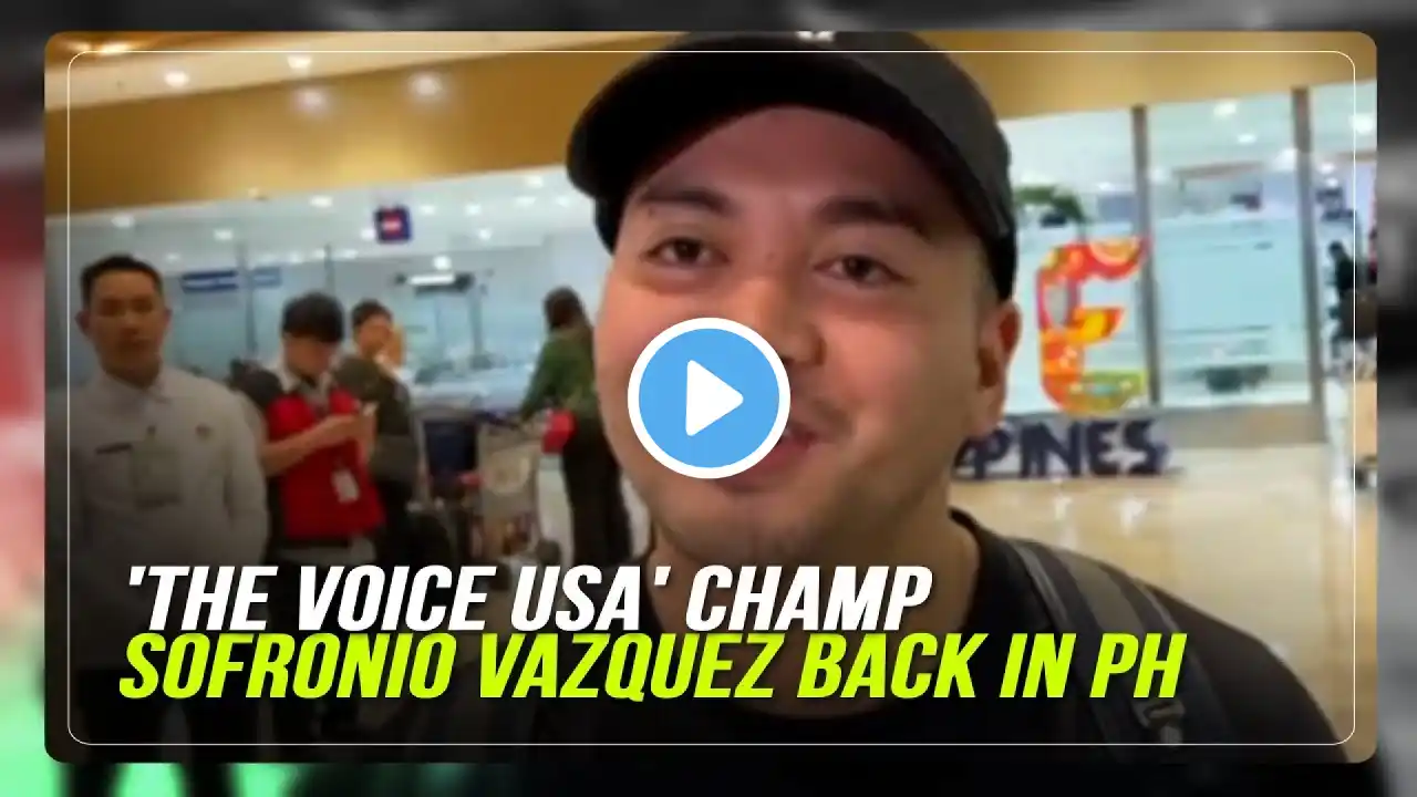 'The Voice USA' champ Sofronio Vazquez back in PH | ABS-CBN News