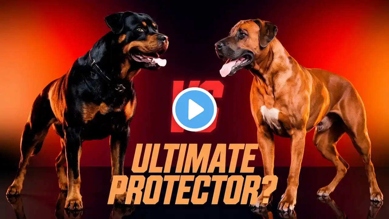 Guard Dog Face-Off: Rottweiler vs Rhodesian Ridgeback - Who’s the Ultimate Protector?