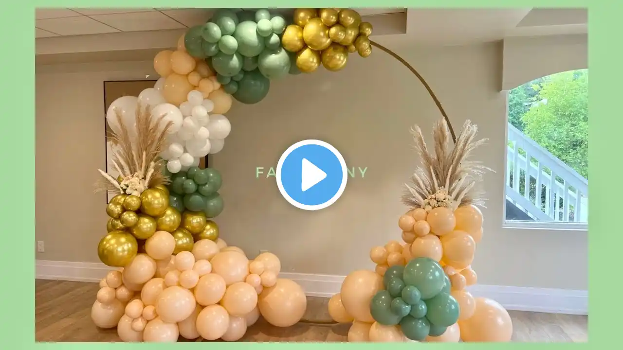 How to Round Arch balloon garland (Guirnalda de globos de arco redondo)