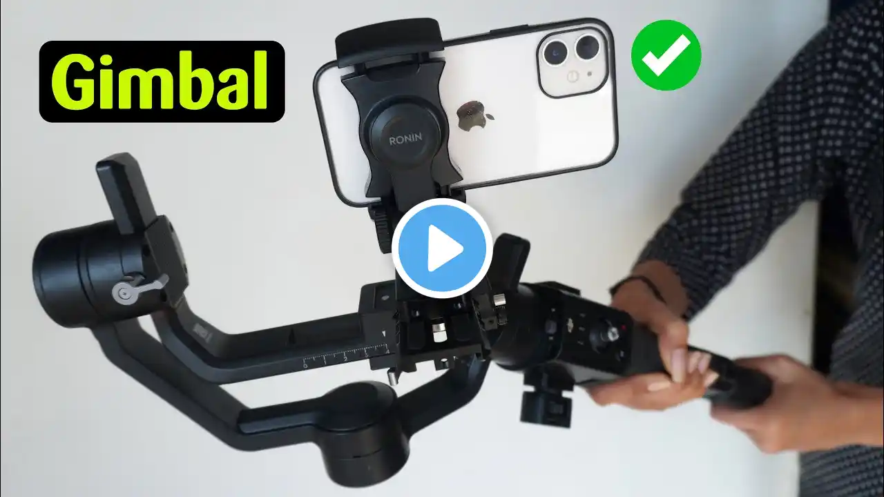 how to set up and Balance Dji ronin-sc Camera Gimbal with Mobile Phones in hindi