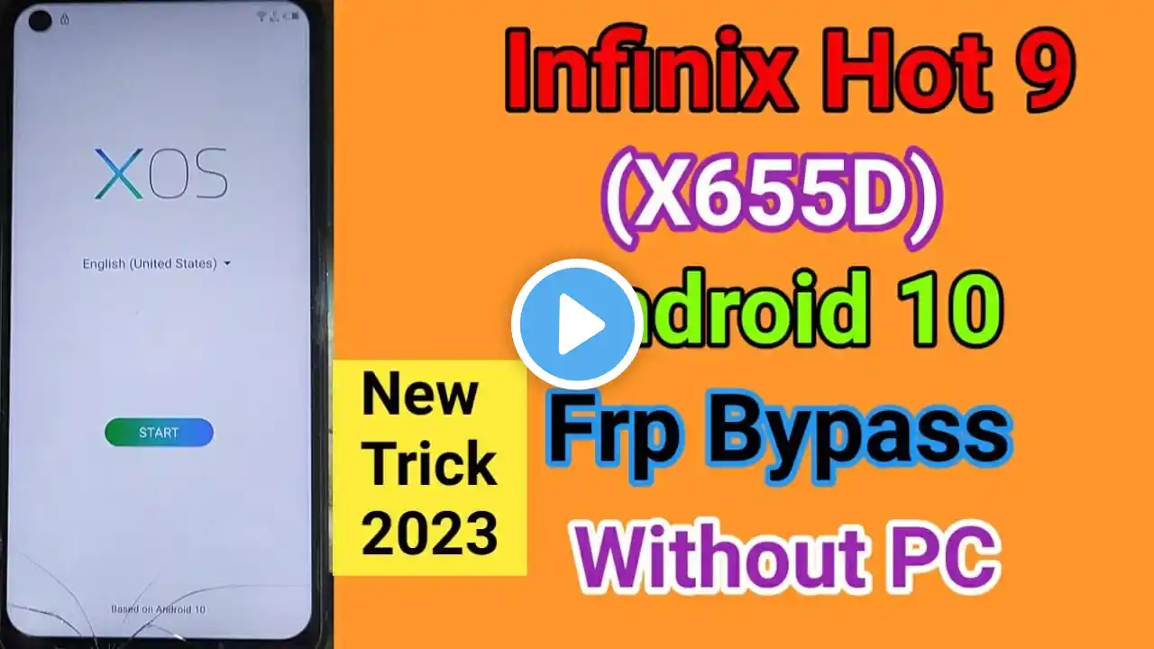 Infinix Hot 9 ( X655D ) FRP Bypass Unlock Android 10Q 2023 Google Account Bypass Without Pc 100% Ok