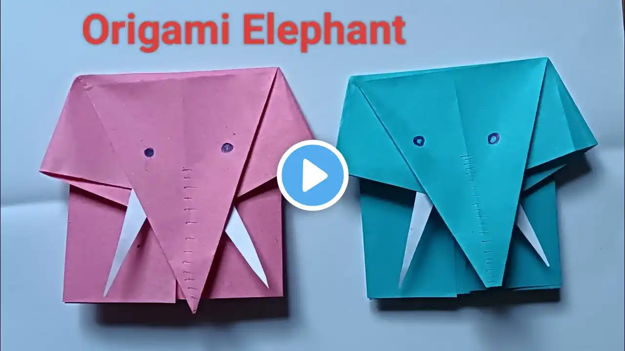 Easy Origami Elephant - Paper Elephant instructions // Paper folding