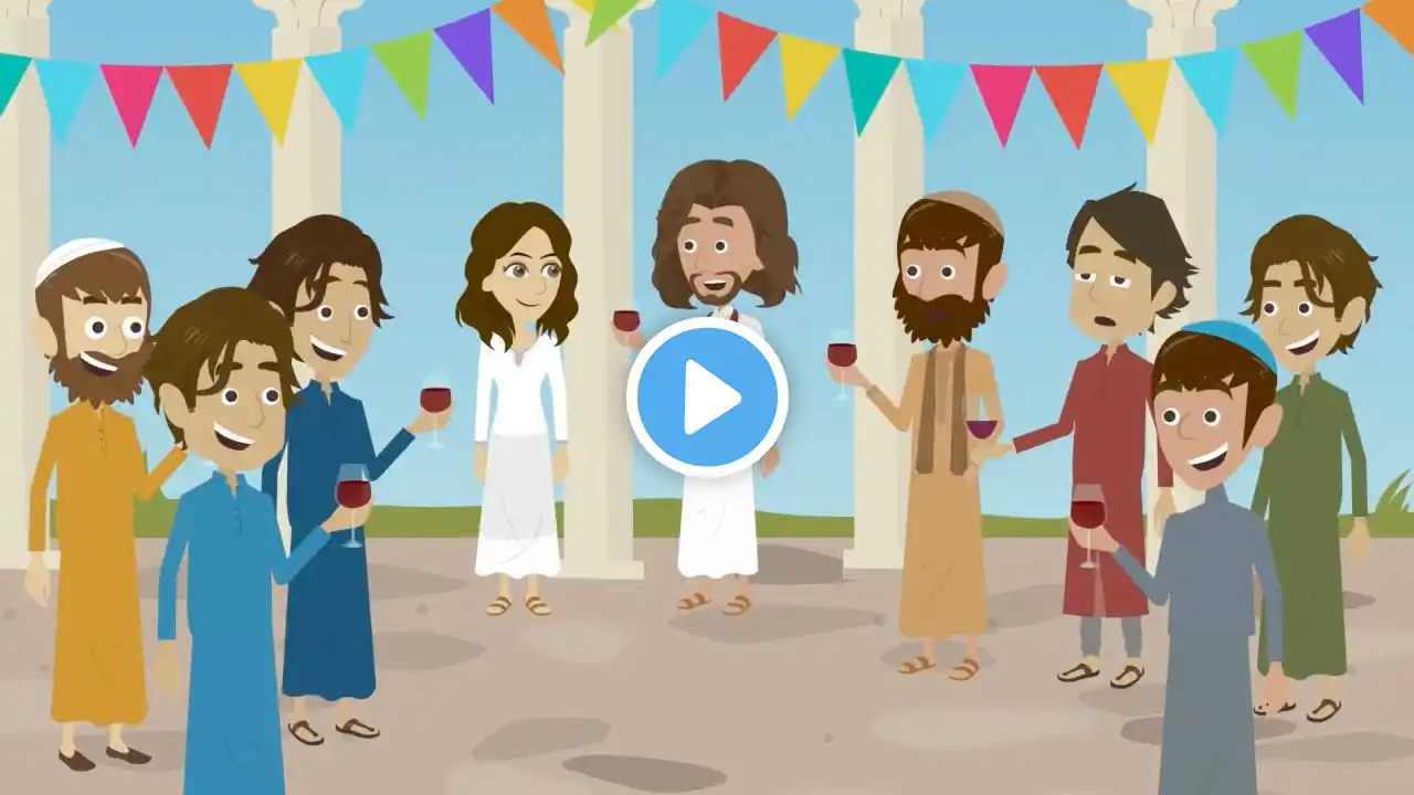 The Wedding at Cana: Jesus Turns Water into Wine (Bible Stories)