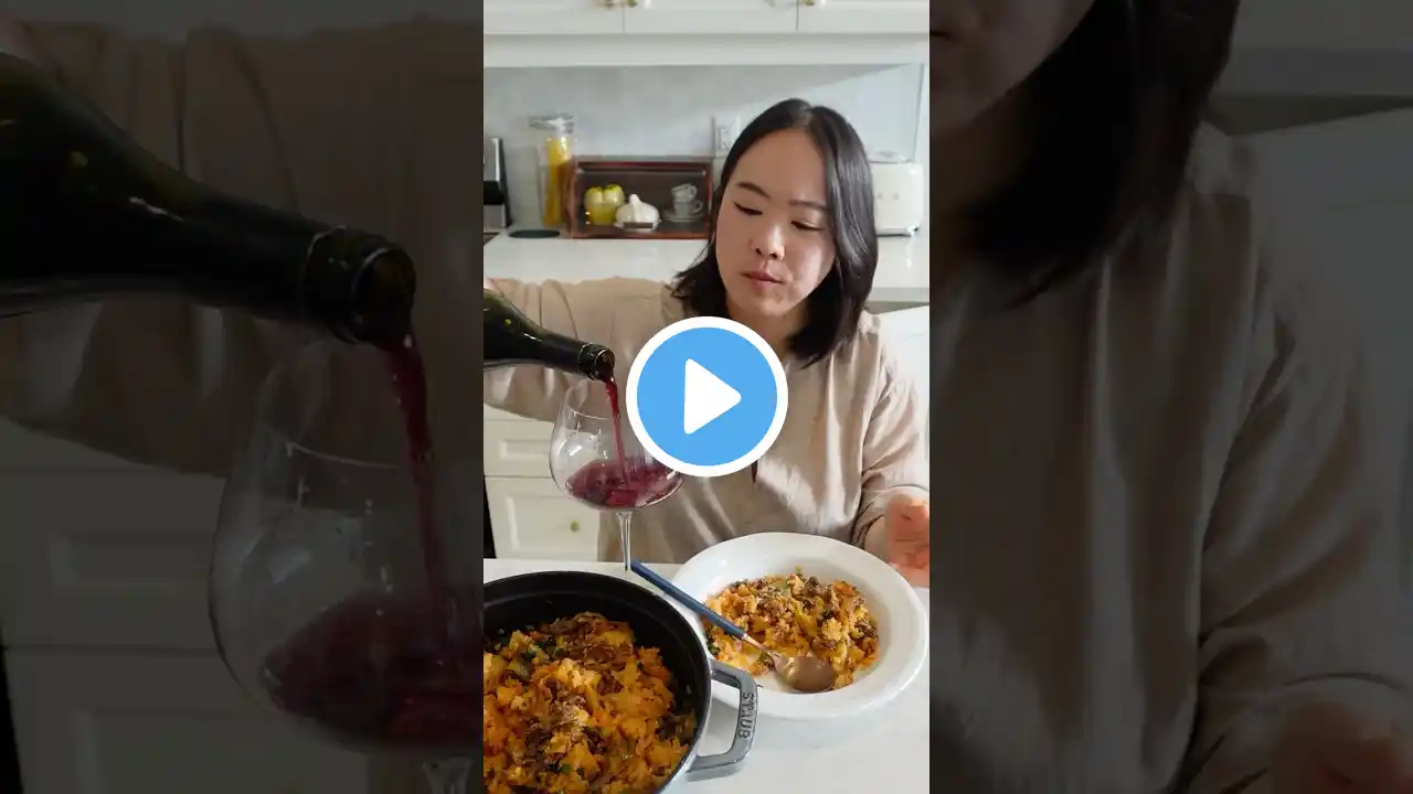 요정재형님이 날 이리로 이끌었다 보졸레와 불고기 김치 솥밥 #shorts #food #wine #cooking