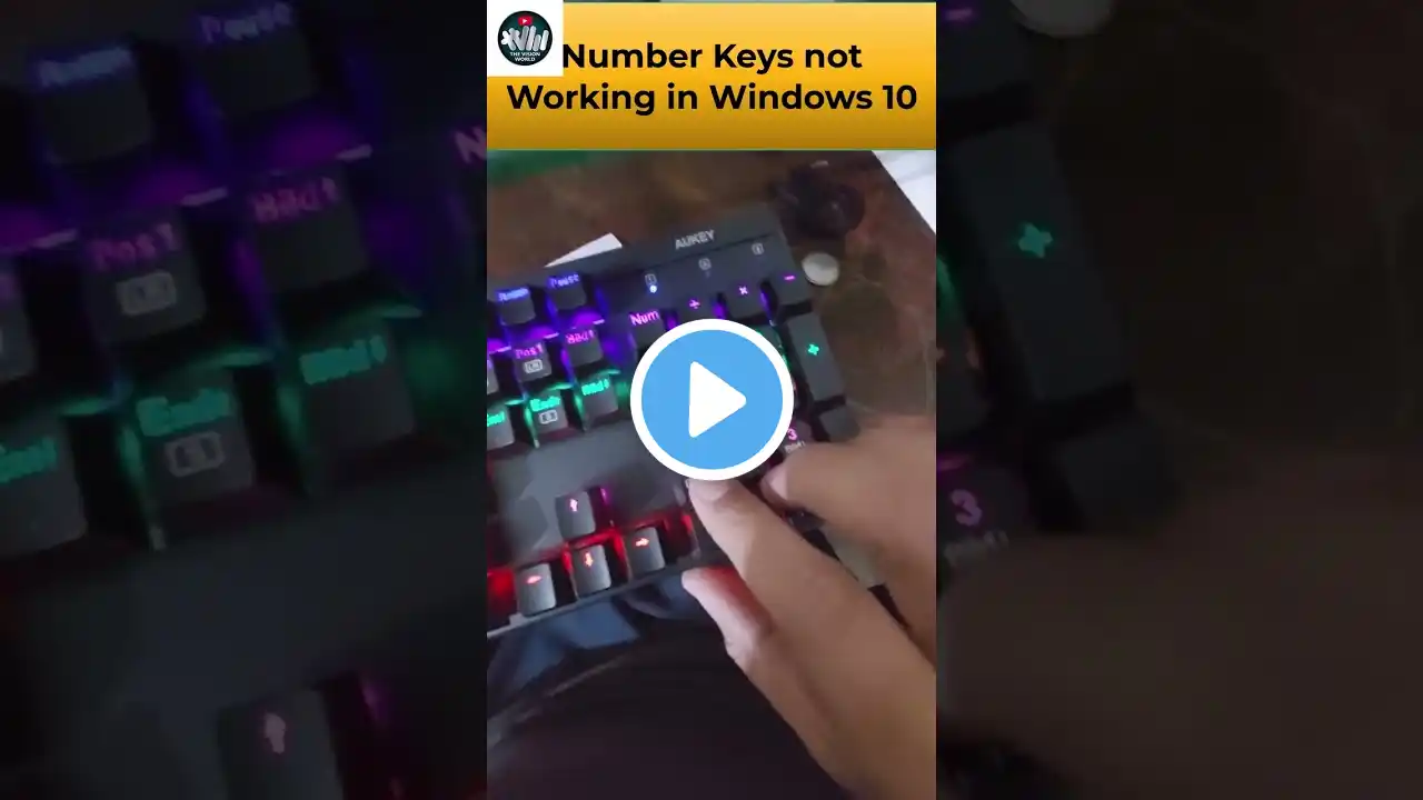 Number Keys not Working in Windows 10 #Thevisionworld
