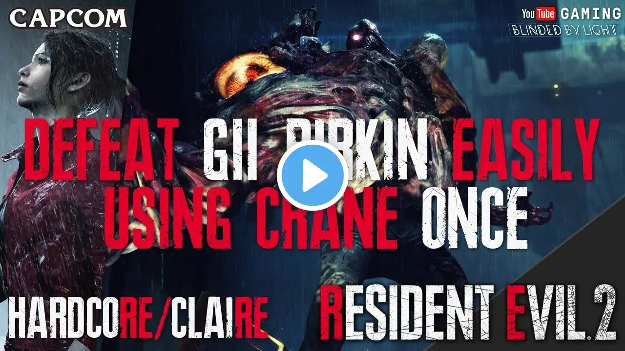 Resident Evil 2 Remake - How to defeat G2 Birkin Easily | 60FPS Strategy | Claire | Hardcore