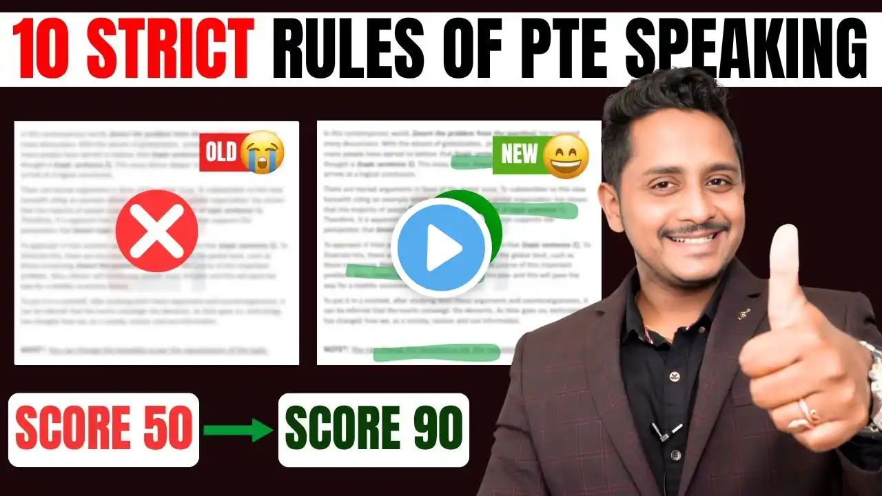 10 New Strict Rules of PTE Speaking in 2024