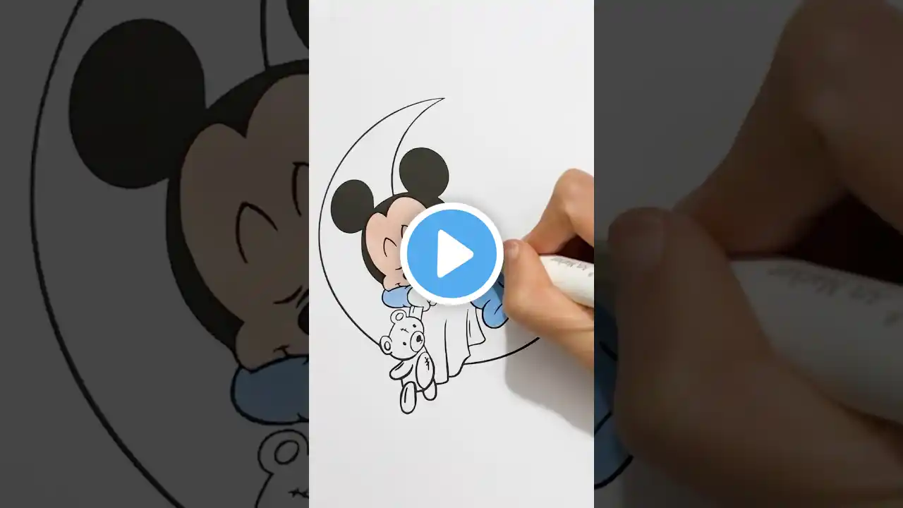 Coloring Baby Mickey Mouse