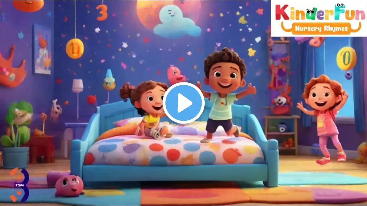 Counting Fun! Ten Little Numbers Jumping On The Bed ๐ถ | Nursery Rhyme Compilation