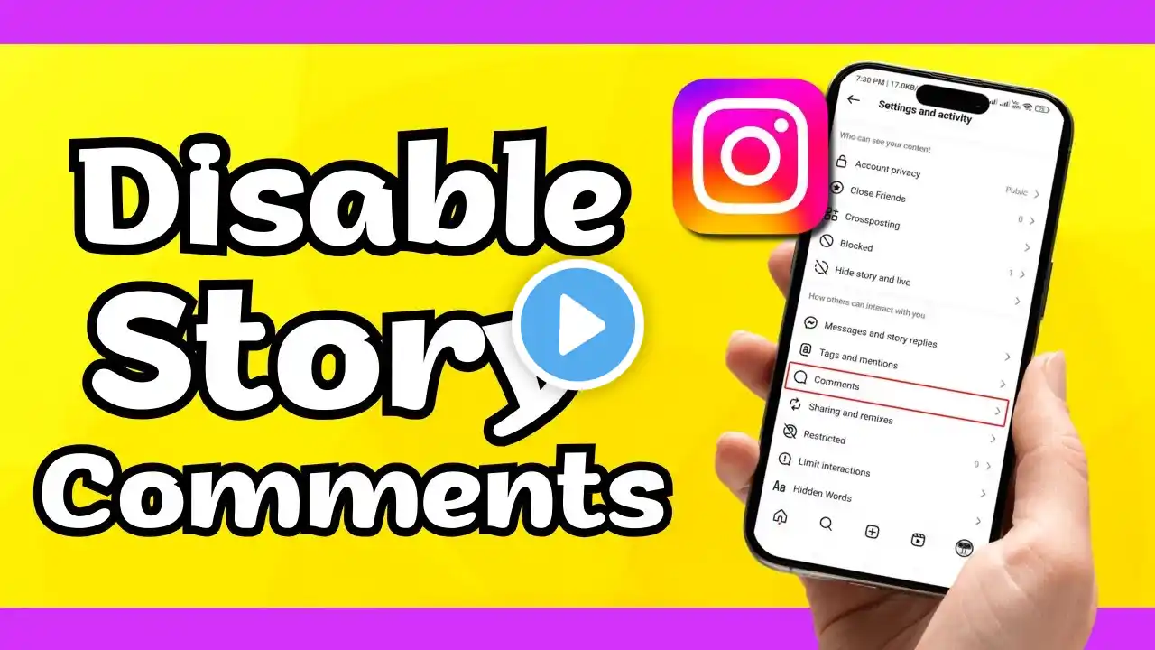 How To Disable Turn Off Instagram Story Comments 2024 (Quick Guide)