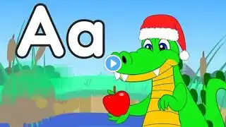 Christmas ABC Phonics Song for  Kids - Alphabets Song With Two Words for Each Letter