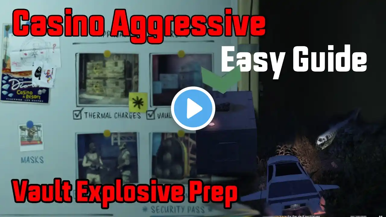 Vault Explosives Prep easy solo - Casino Heist Aggressive Prep - GTA 5 Online