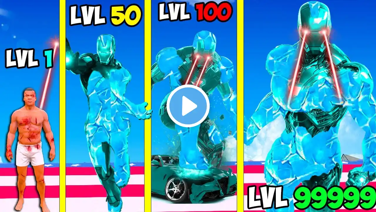 SHINCHAN & FRANKLIN Growing BIGGEST ICE IRONMAN FAMILY In GTA 5!