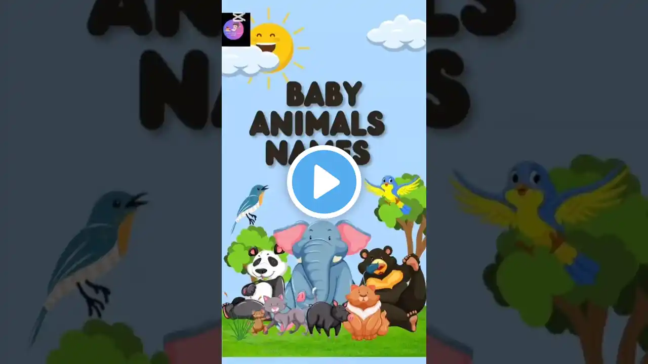 Animals and their baby names | baby animals #kids #english #shorts #animalsbaby #education #learn