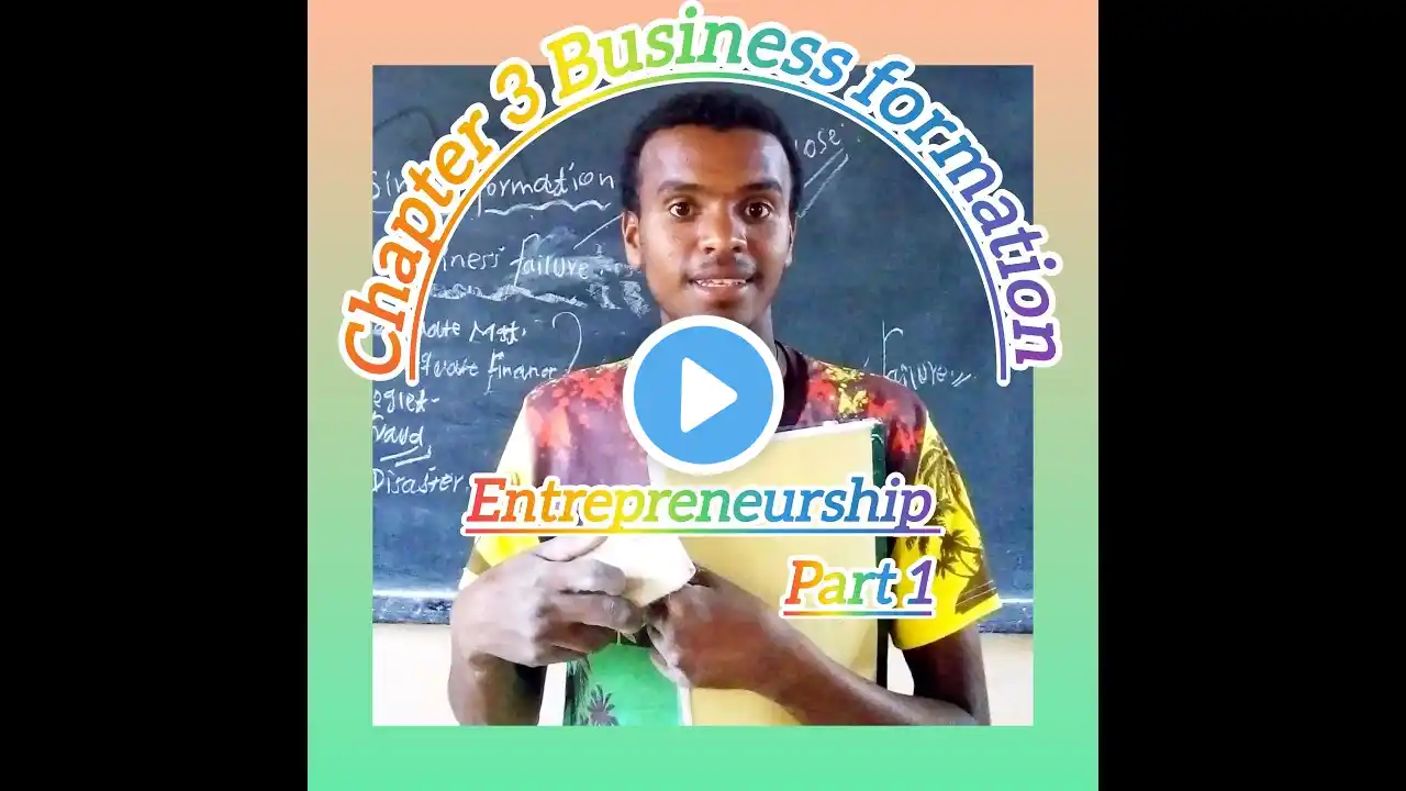 Entrepreneurship Chapter 3 Business formation በአማርኛ, Part 1 subscribe,like, share ማድረግ አትርሱ።