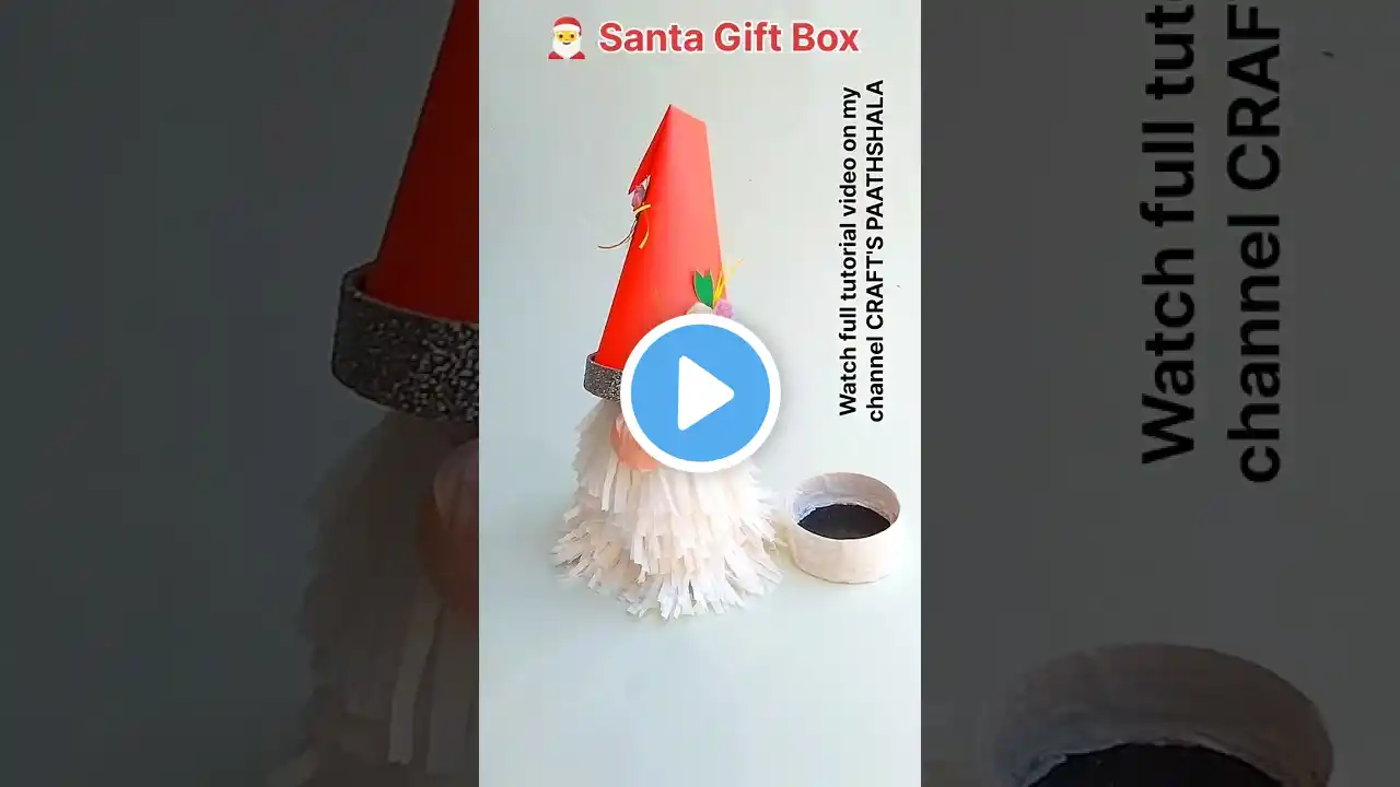 Santa Claus Gift Box 🎅 Santa Chocolate Gift Box #christmascrafts #shorts #shortvideo