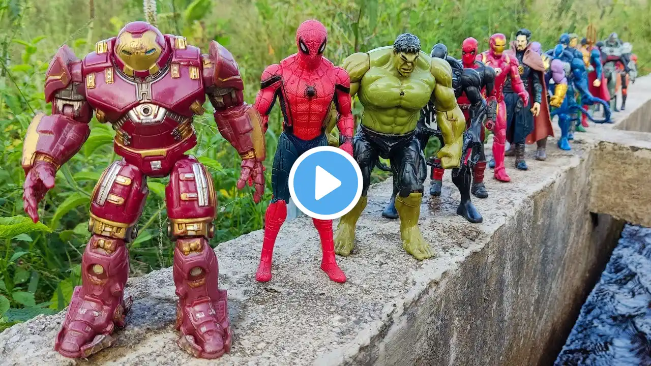 AVENGERS SUPERHERO STORY, SPIDER-MAN 2 VS HULK SMASH, THANOS, CAPTAIN AMERICA, SUPERMAN, BATMAN