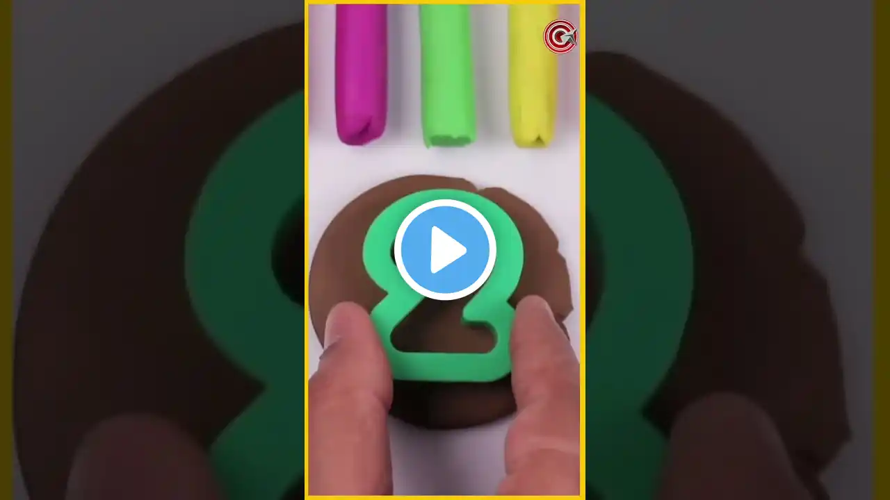 1 to 10 Numbers for Kids With Play Doh #shorts #shortsvideo #shortsviral