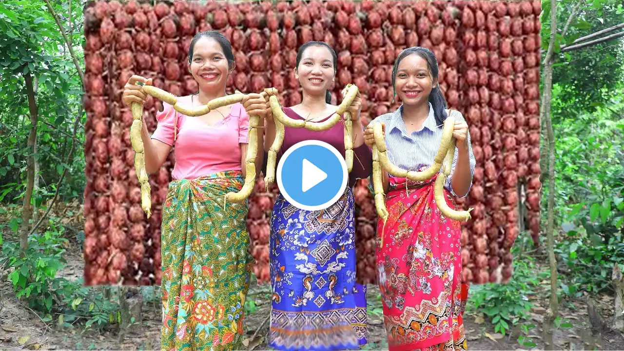 Homemade Sausage With Your Own Hands! An Ancient Way Of Cooking Meat in the Intestines